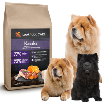 Karma Look4dog CARE dla psa z kaczką 6 kg, bez zbóż