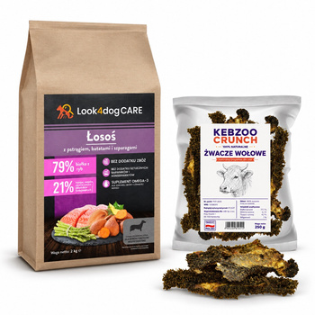 Zestaw testowy Look4dog CARE: Łosoś i pstrąg + żwacze mała rasa
