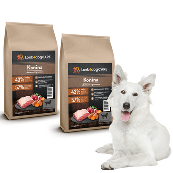 Zestaw karma sucha Look4dog CARE Konina 2x6kg