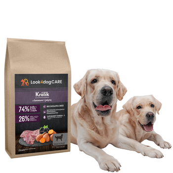 Karma Look4dog CARE dla psa z królikiem 12 kg, bez zbóż