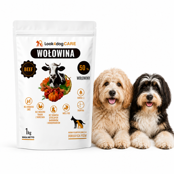 Sucha karma Look4dog CARE Wołowina bez zbóż i kurczaka 1 kg