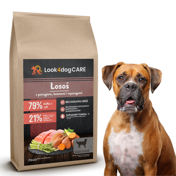 Sucha karma Look4dog CARE Łosoś i pstrąg 6 kg