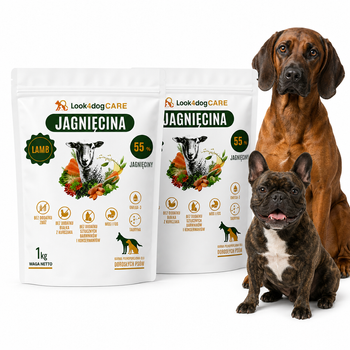 Karma sucha Look4dog CARE jagnięcina 2 x 1 kg