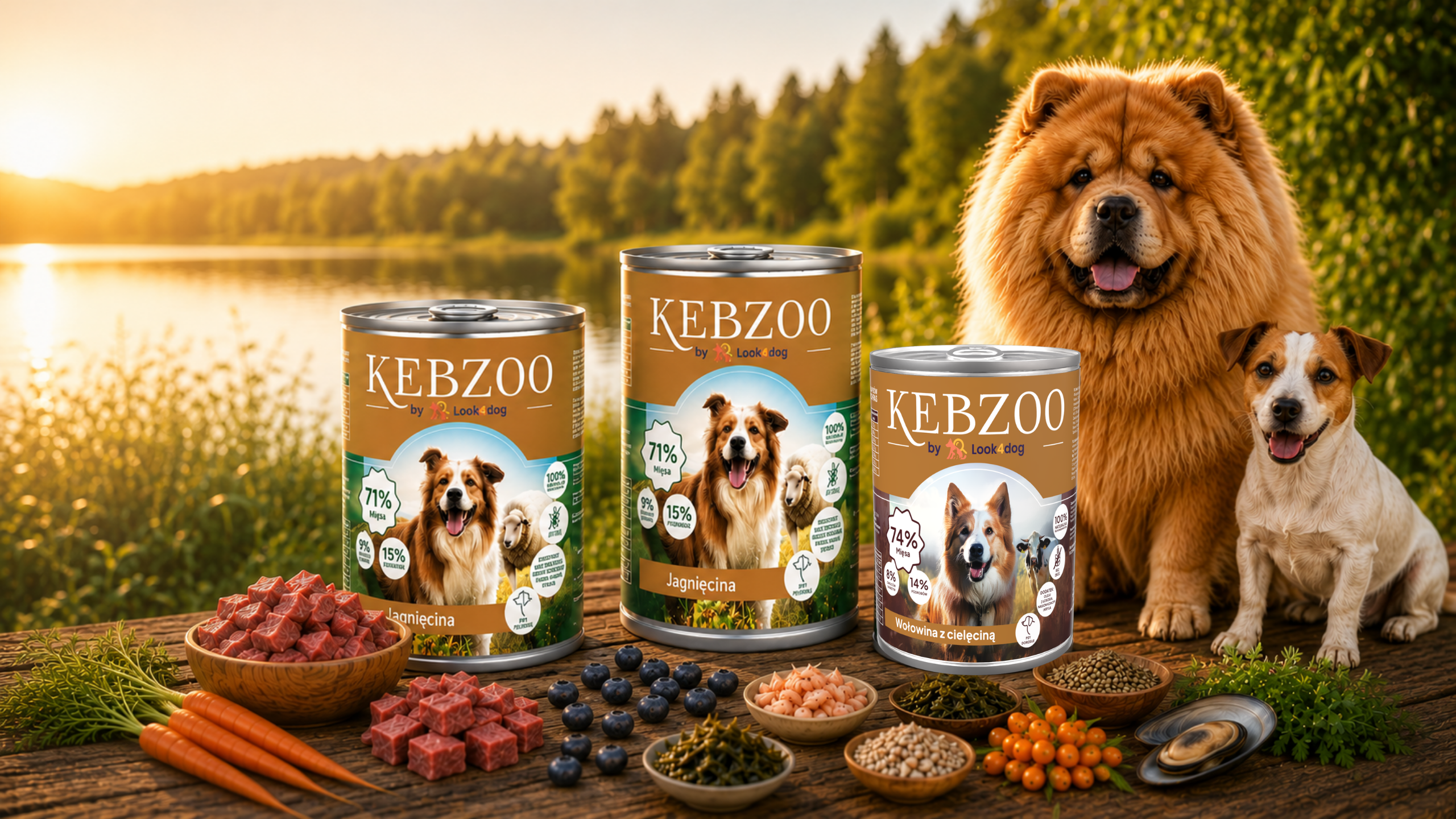 KEBZOO — karma mokra premium z jagnięciną i superfoodsami. 86% mięsa, bez zbóż i kurczaka.